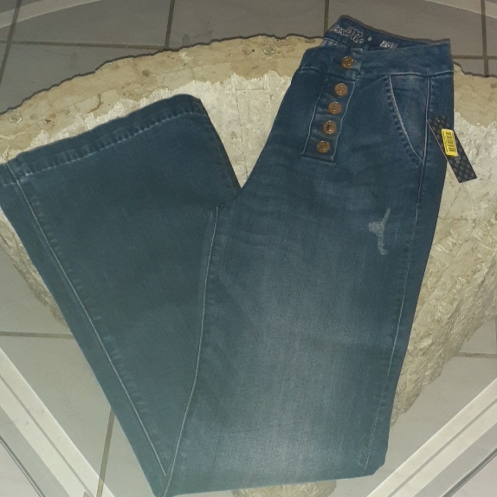 Miss Me High Rise Wide Leg Jeans